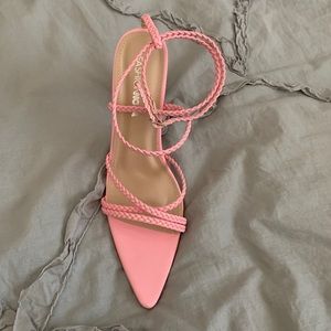 Pink Strappy Heels